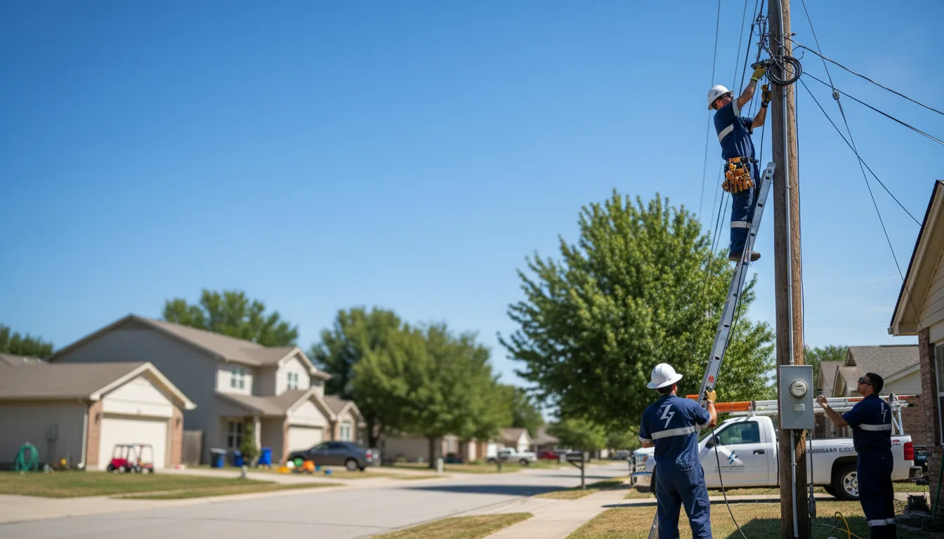 Residential electrician providing installation services in West Salem, WI